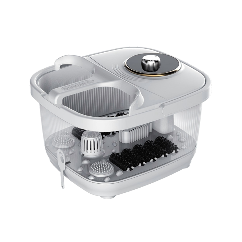 Knob-Style White Lid Foot Spa Bath Massager（GY-S626）